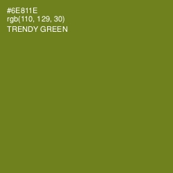 #6E811E - Trendy Green Color Image